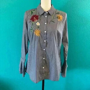 14th & union button up blouse